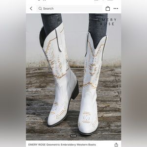 White cowboy boots
